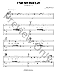 Two Oruguitas piano sheet music cover
